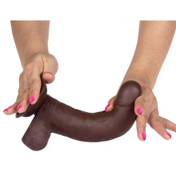 LIKETRUE Gode réaliste Slidy Cock 15 x 4cm Marron